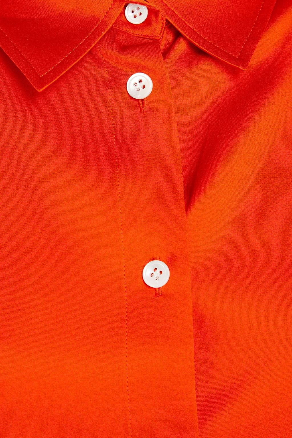 FRAME Stretch-silk satin shirt