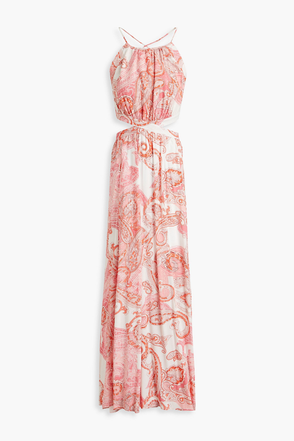 Melissa Odabash Paisley-print Woven Maxi Dress In Pink