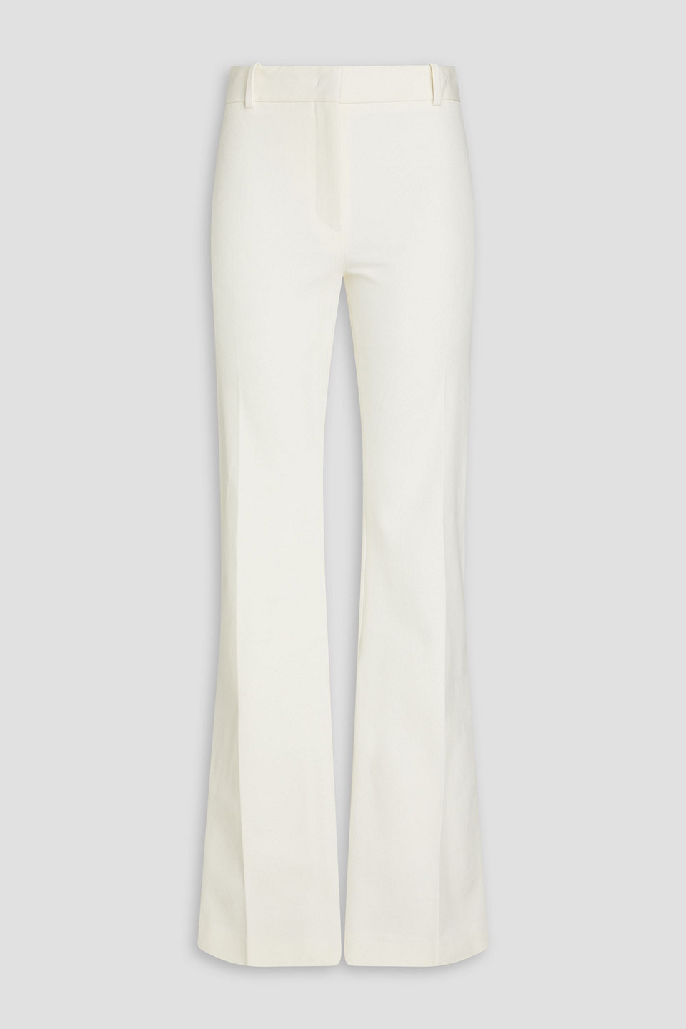 FRAME LE HIGH FLARE STRETCH-COTTON FLARED PANTS