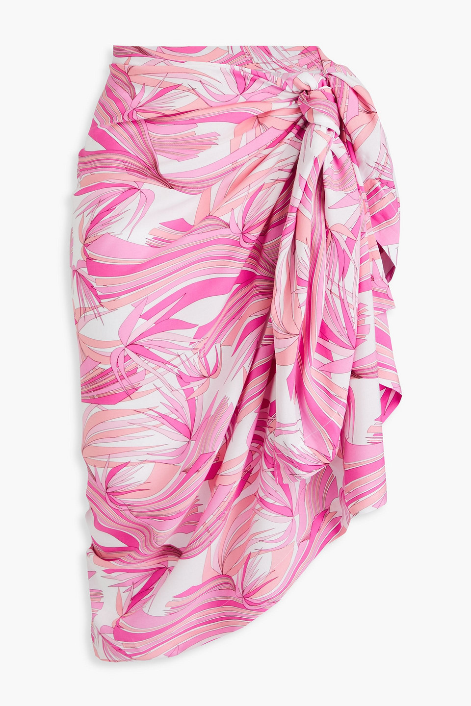 Melissa Odabash Pareo Aus Musselin Mit Print In Pink