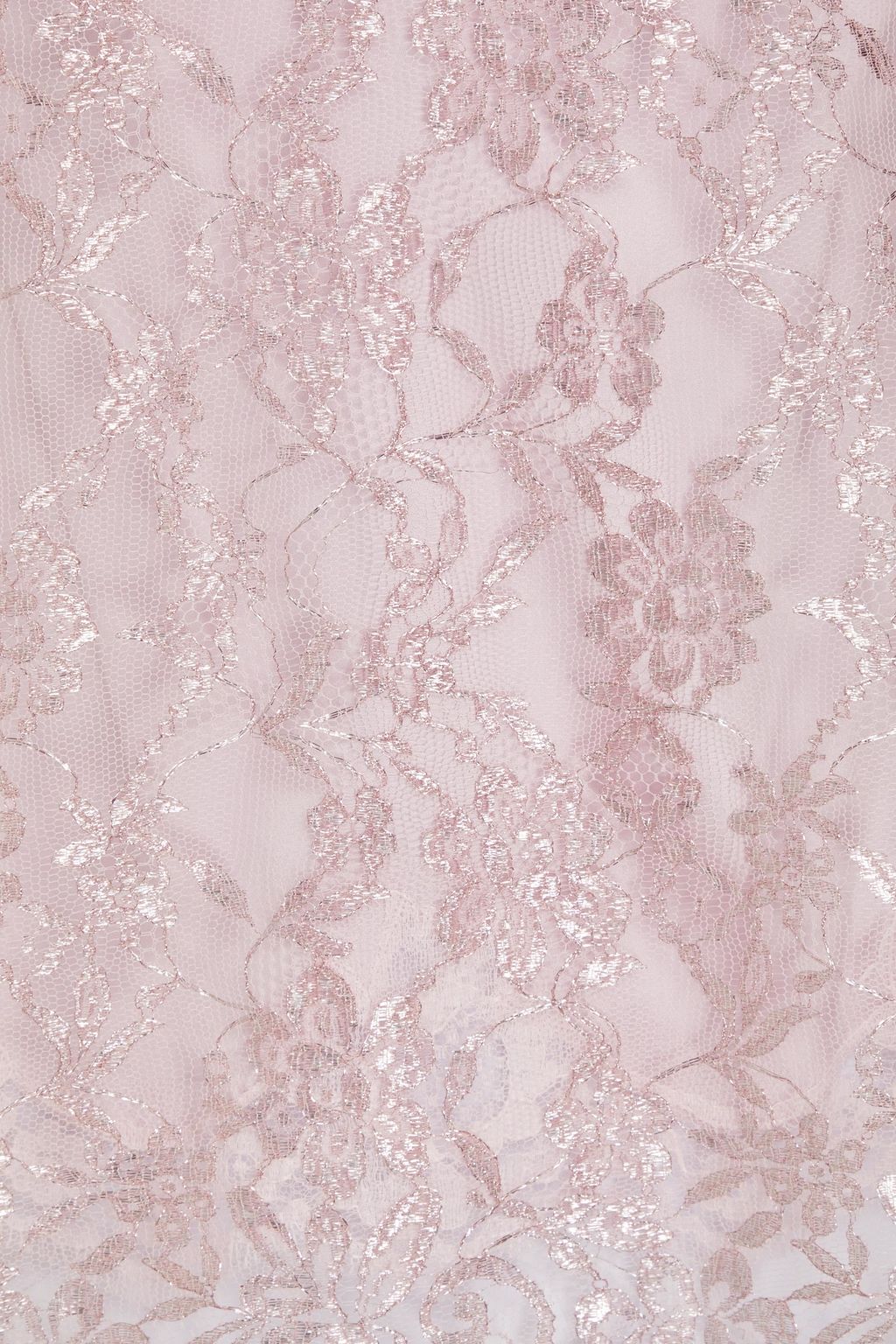 DOLCE&GABBANA Oberteil aus Chantilly-Spitze mit Metallic-Effekt