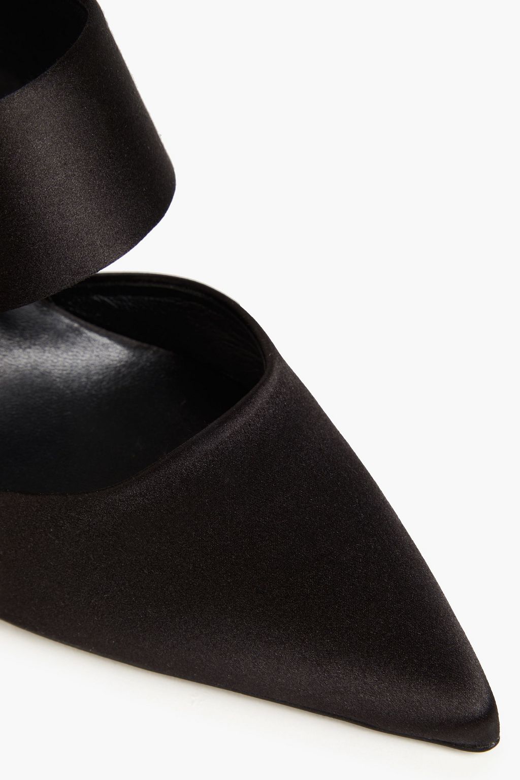 ROGER VIVIER حذاء ميول مصنوع من الساتان ومزين بالكريستال