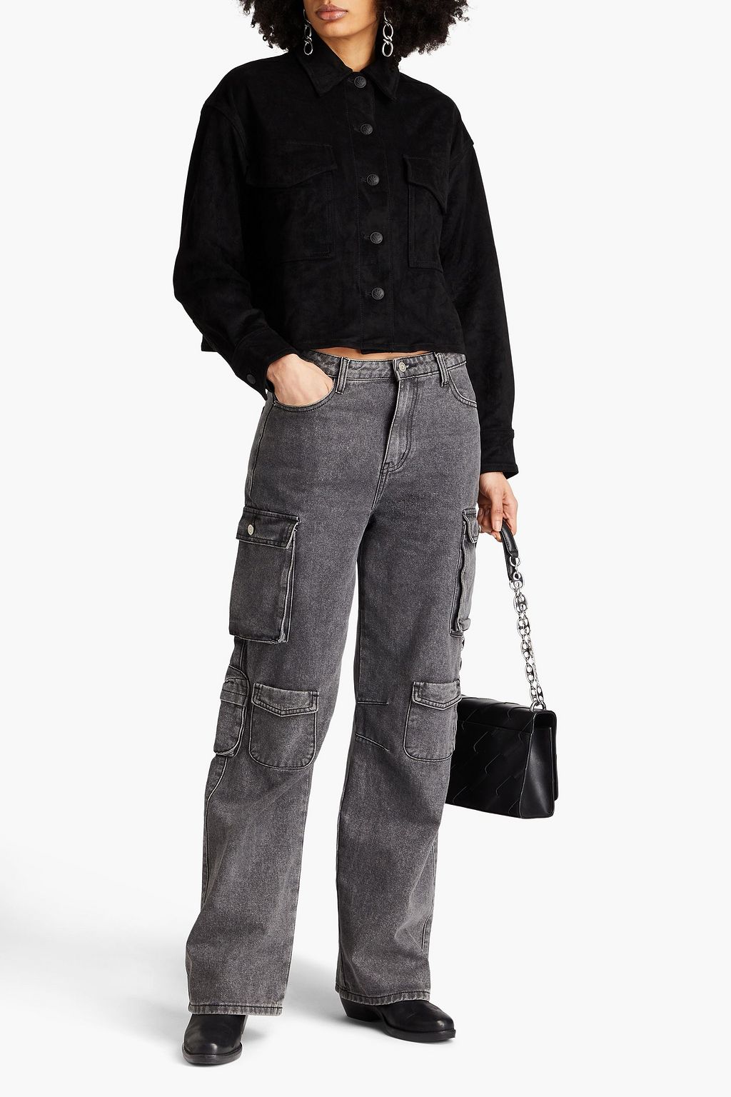 RAG & BONE Jaiden faux stretch-suede jacket