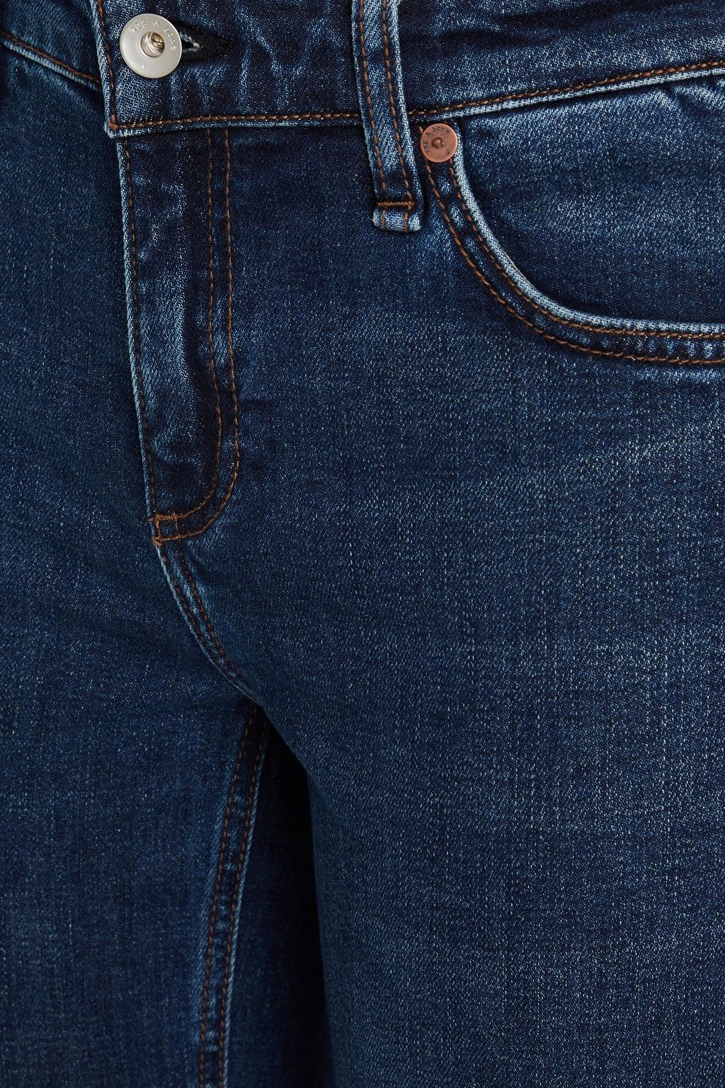 RAG & BONE جينز “كيت” بأرجل ضيقة وخصر متوسط الارتفاع