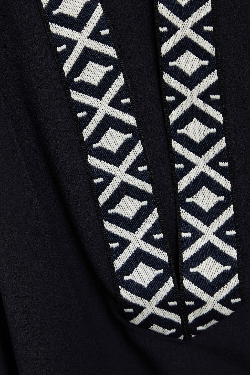 TORY BURCH 자수 장식 크레이프 카프탄
