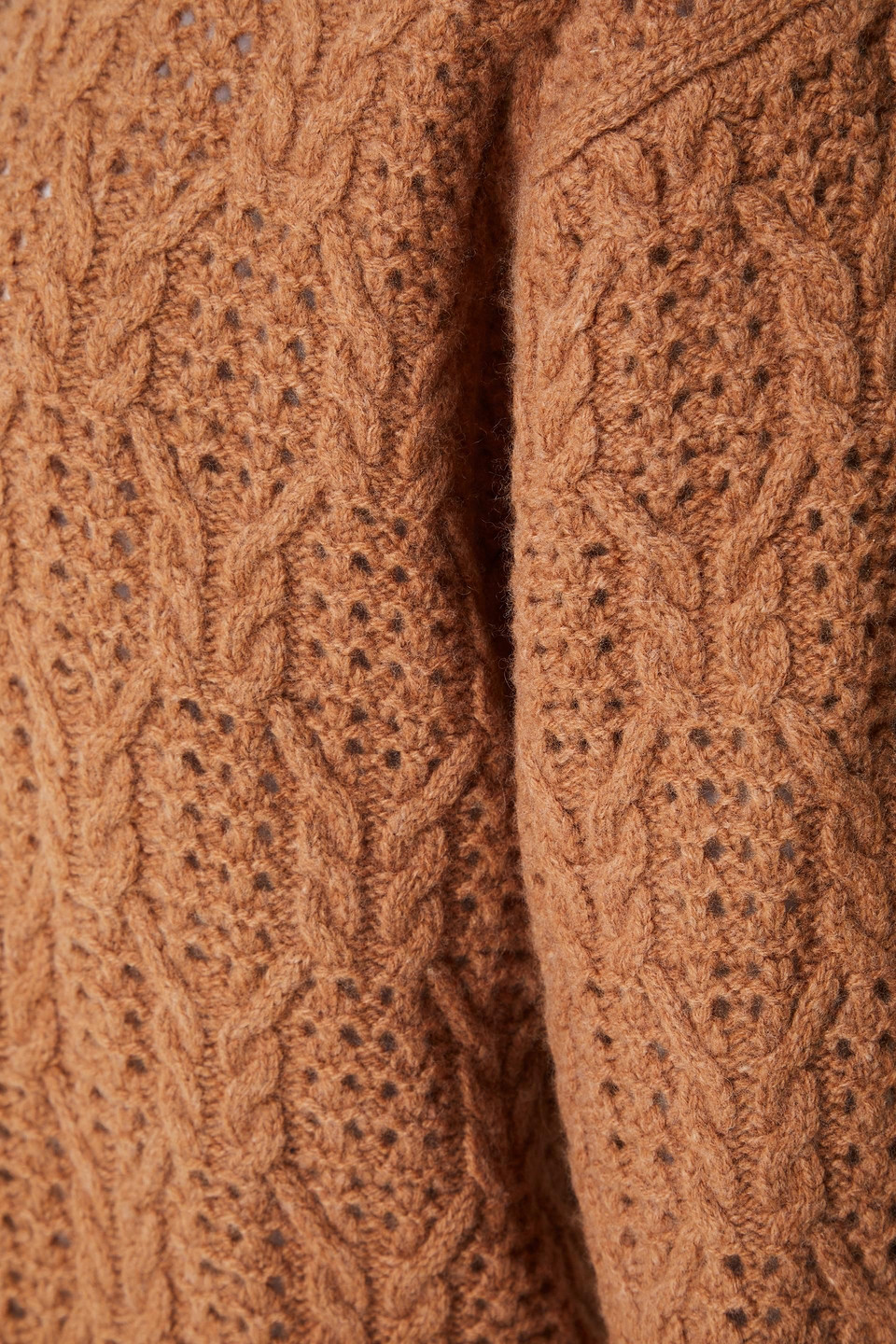Rag & Bone Women's Divya Cable-knit Wool Sweater In Camel