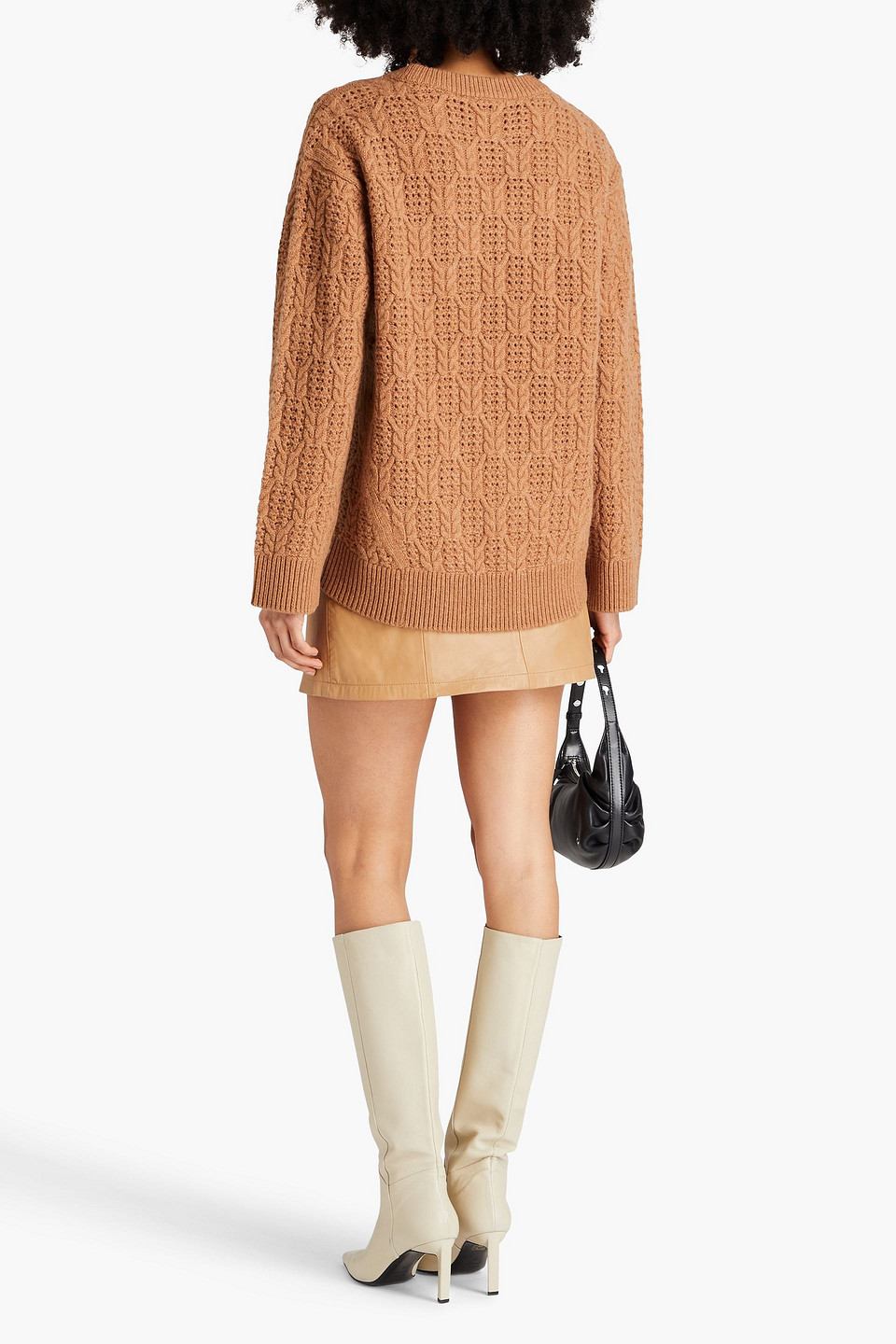 Rag & Bone Women's Divya Cable-knit Wool Sweater In Camel