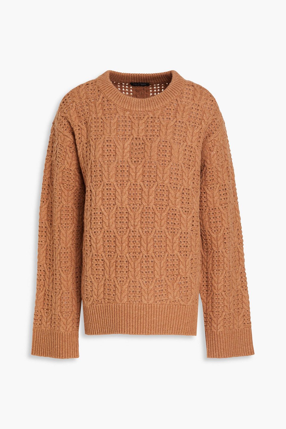 Rag & Bone Women's Divya Cable-knit Wool Sweater In Camel