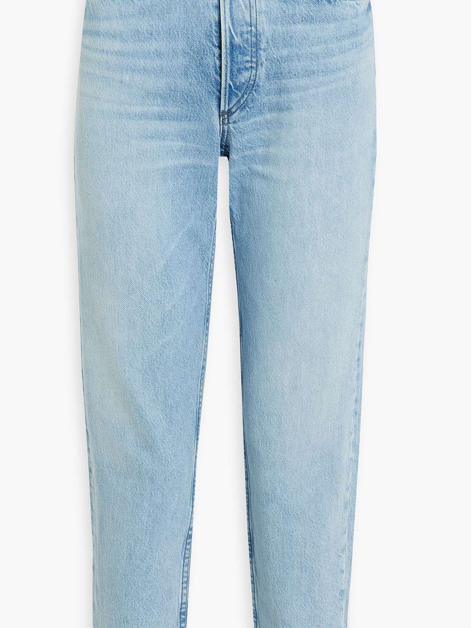 cropped high-rise slim-leg jeans