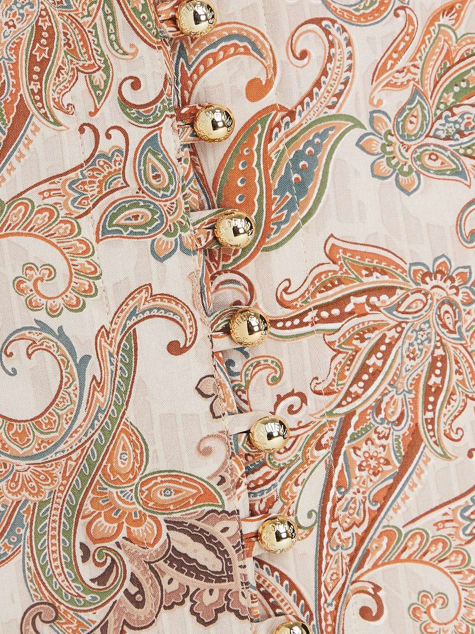 desire paisley-print voile maxi dress