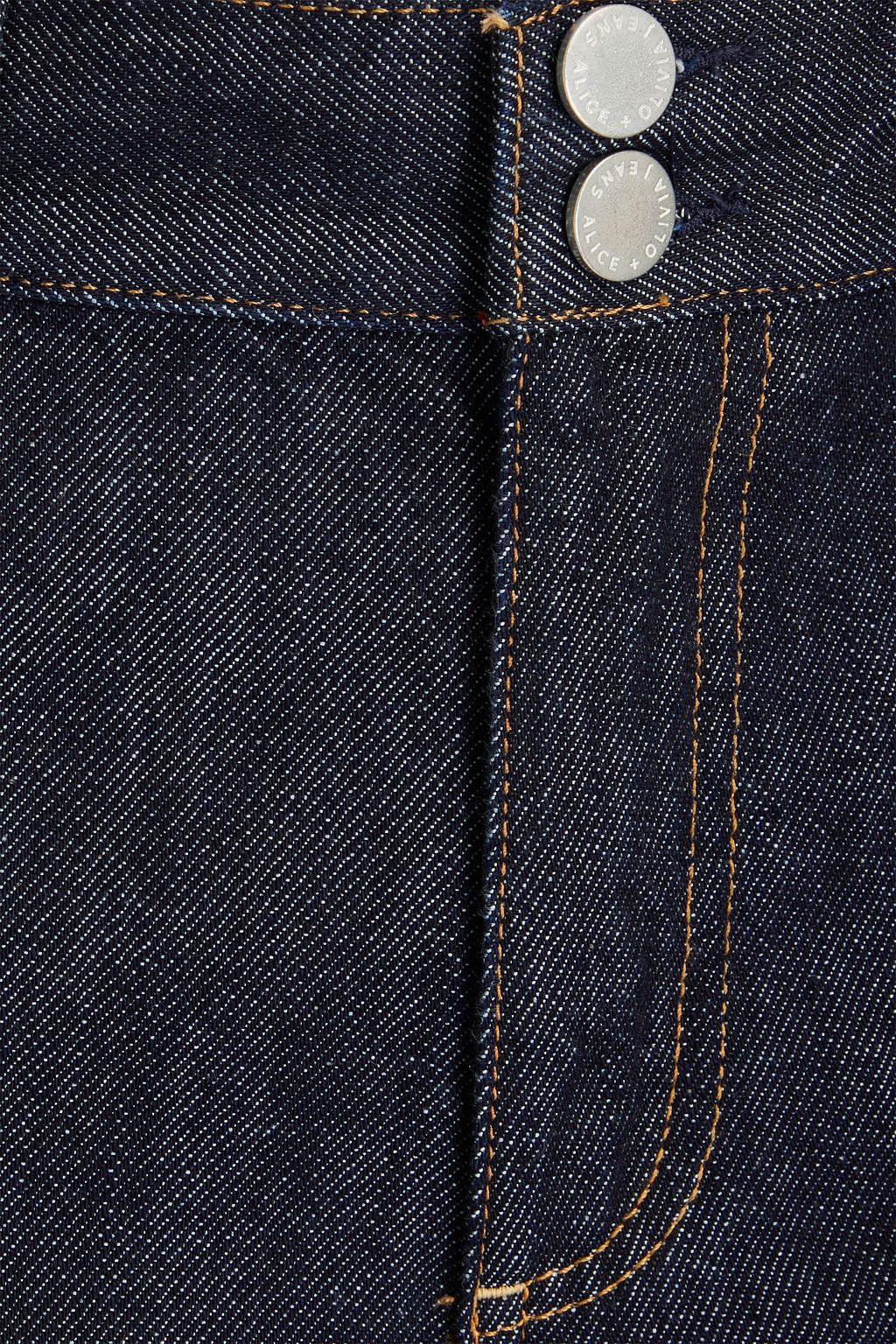 ALICE + OLIVIA JEANS جينز “كال” بأرجل واسعة وخصر عالٍ