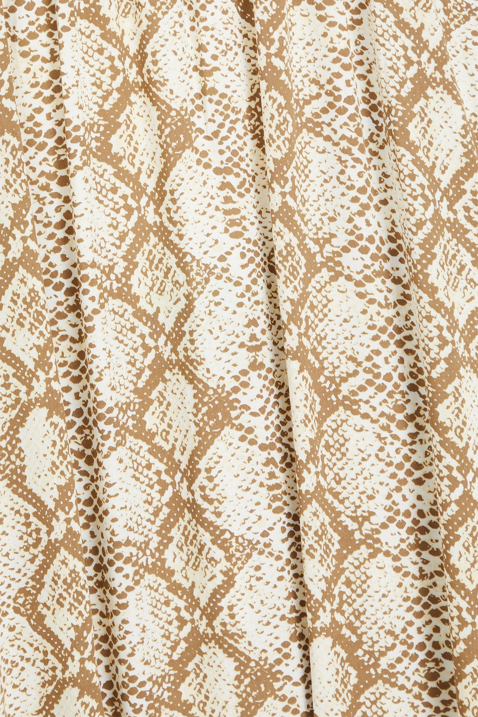 Melissa Odabash Melissa Snake-print Voile Maxi Dress In Taupe