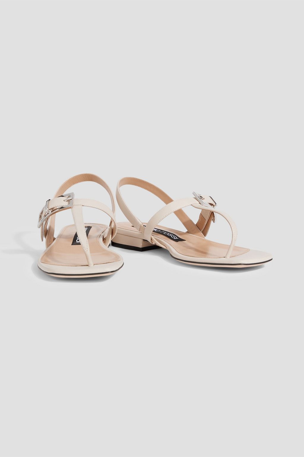 SERGIO ROSSI sr Nora buckled leather slingback sandals