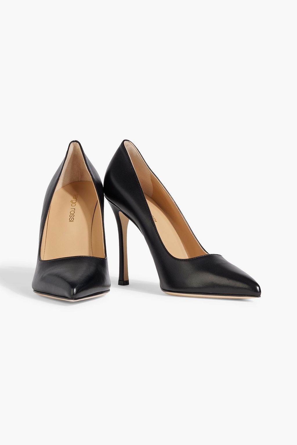 SERGIO ROSSI New Secret 105 leather pumps