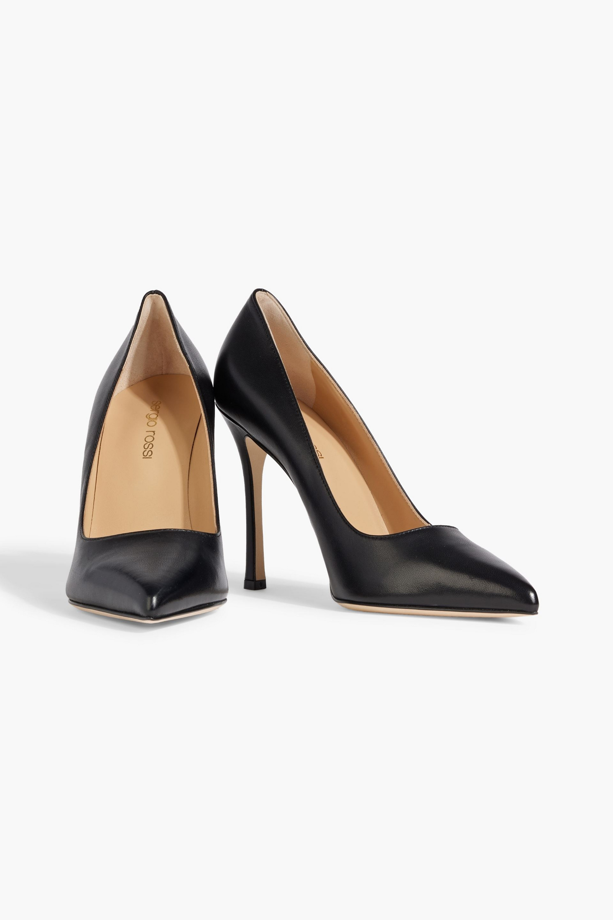 SERGIO ROSSI New Secret 105 leather pumps