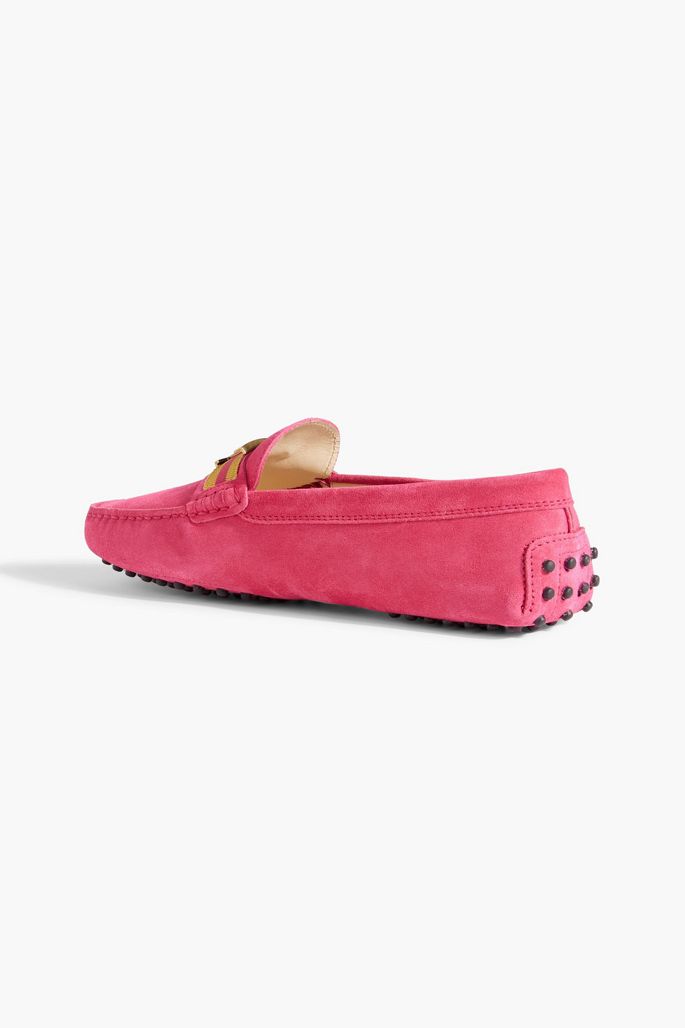 Tod's T Timeless Suede Loafers In Bubblegum