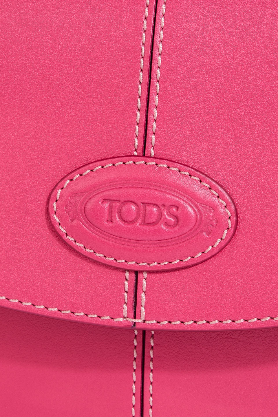 Tod's C-bag Leather Shoulder Bag In Fuchsia