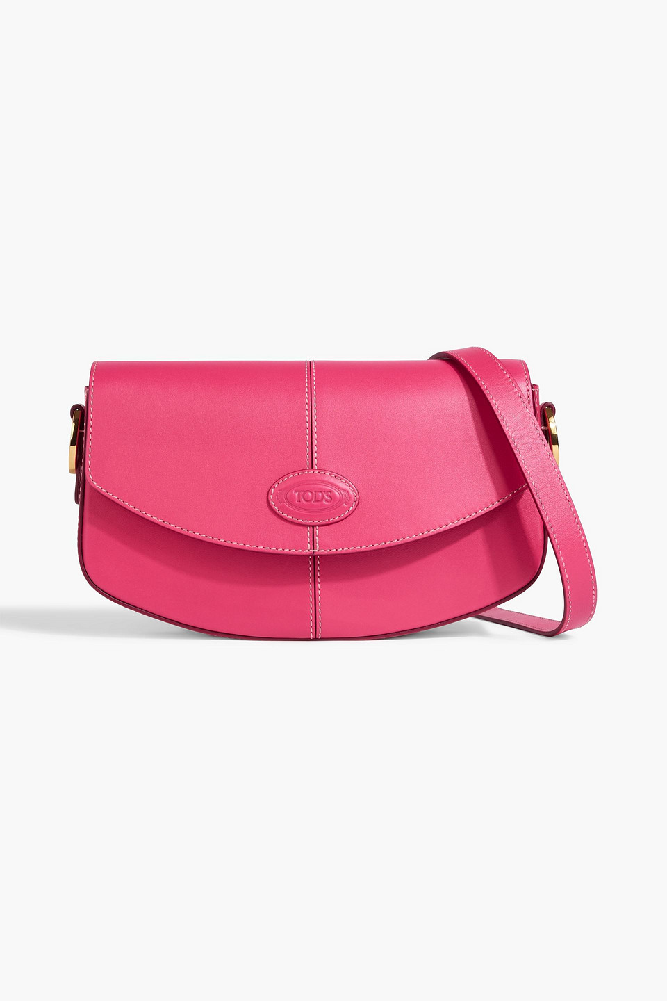 Tod's C-bag Leather Shoulder Bag In Fuchsia