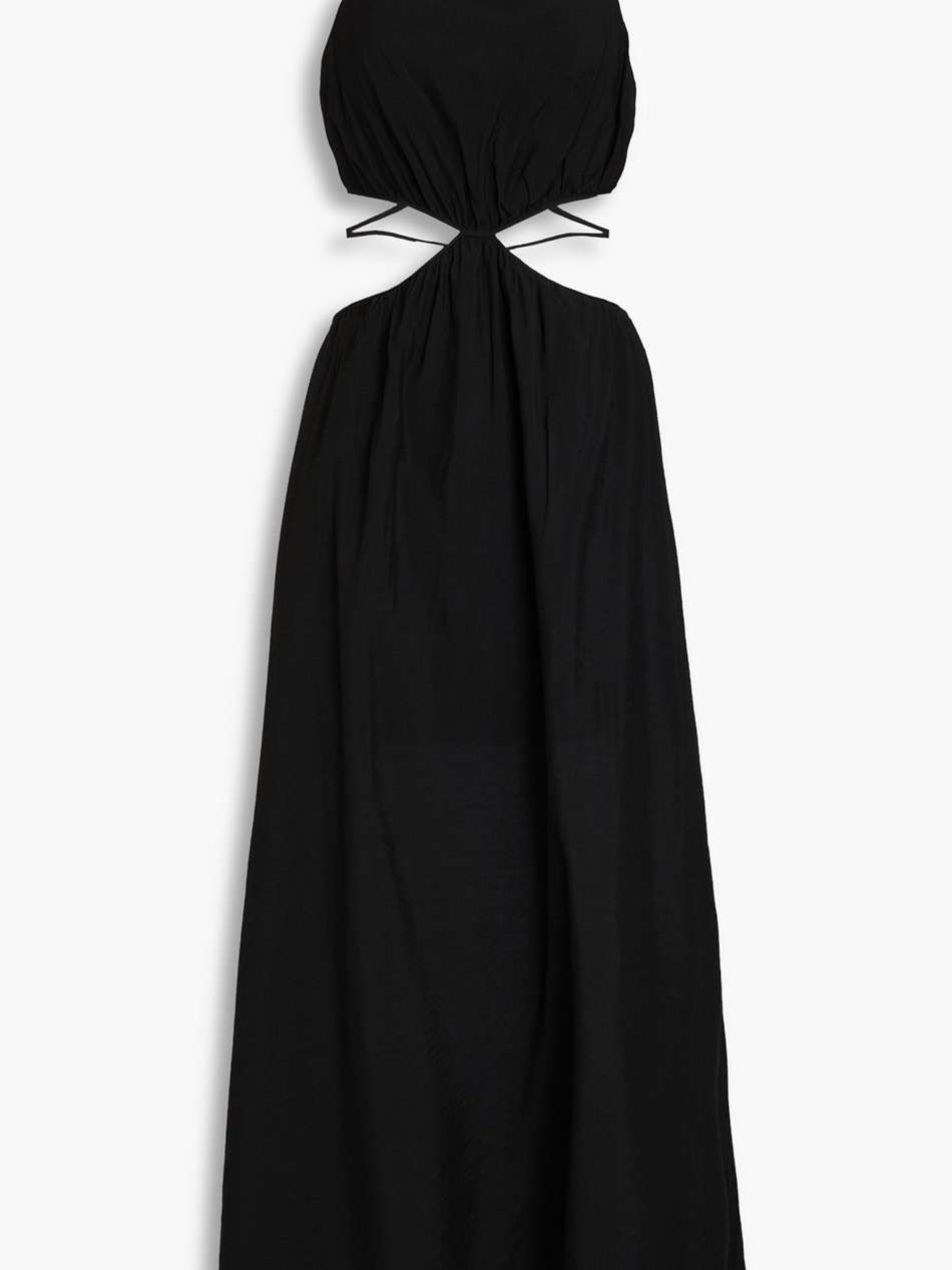 amora cutout mousseline maxi dress
