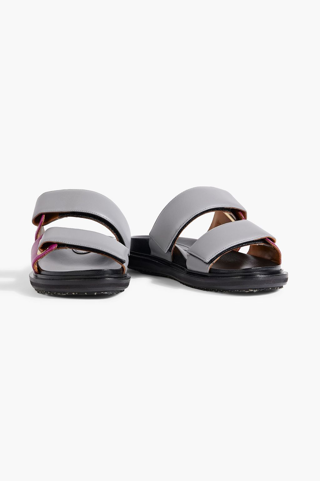 MARNI Two-tone padded leather sandals