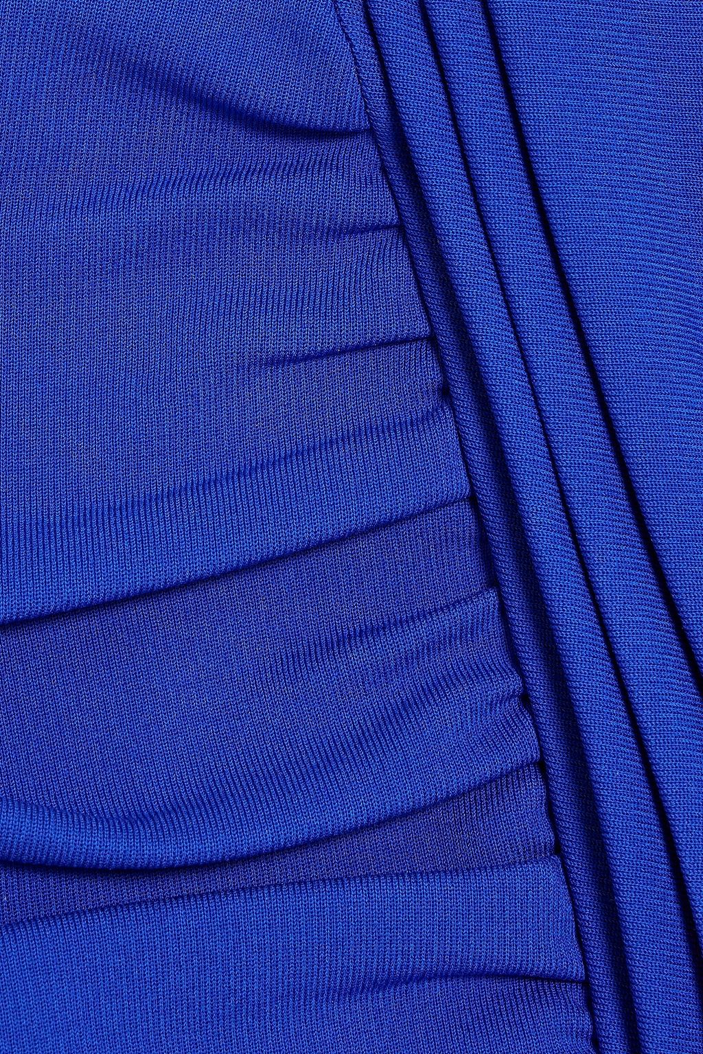 BALMAIN Ruched jersey mini skirt