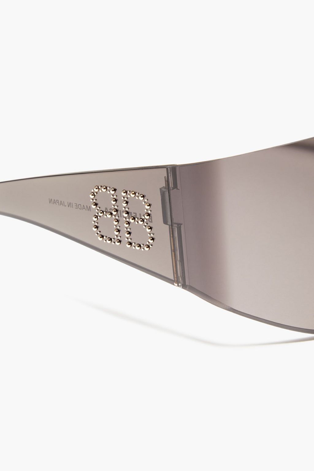 BALENCIAGA Rimless square-frame acetate sunglasses