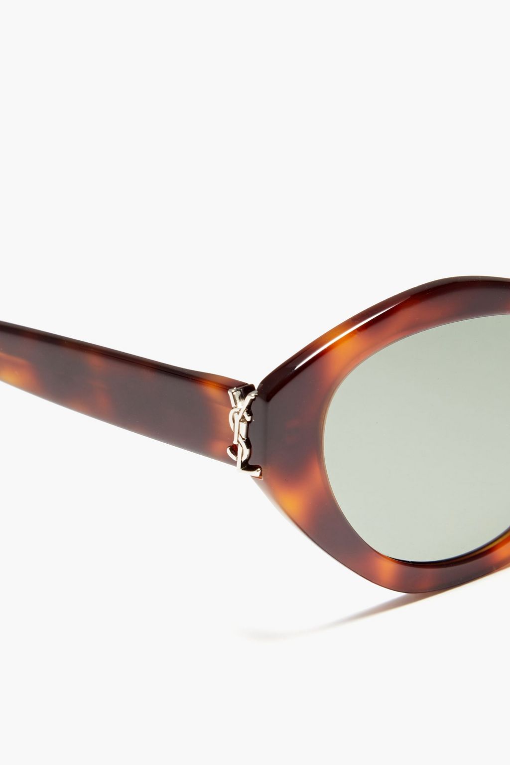 SAINT LAURENT Cat-eye tortoiseshell acetate sunglasses