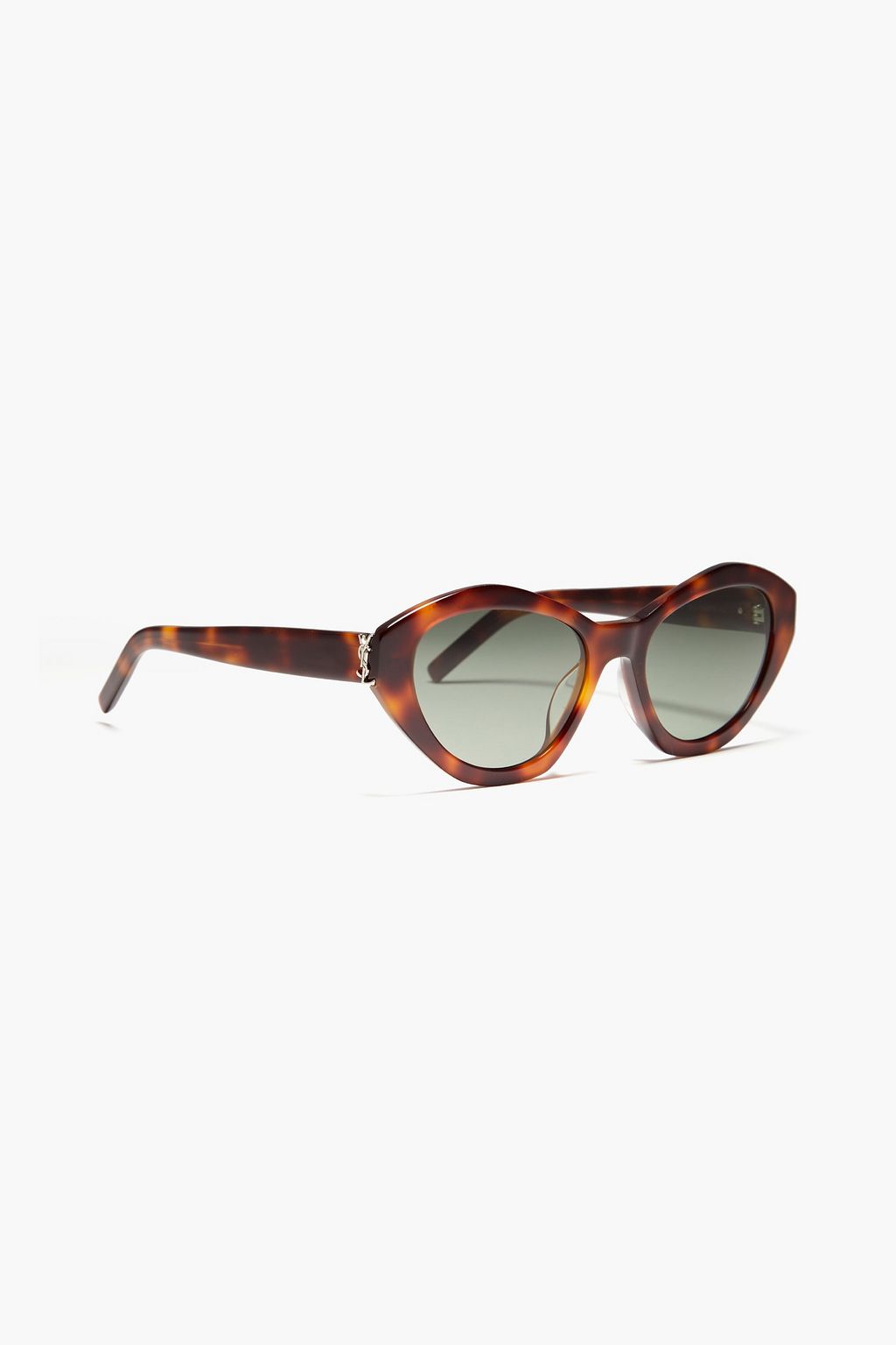 SAINT LAURENT Cat-eye tortoiseshell acetate sunglasses