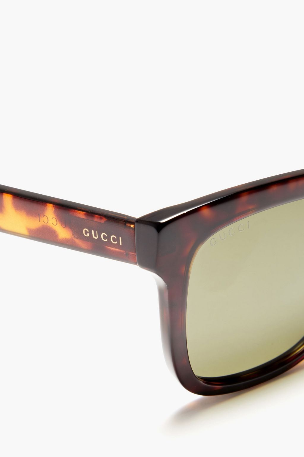 GUCCI D 프레임 토터스쉘 프린트 아세테이트 선글라스