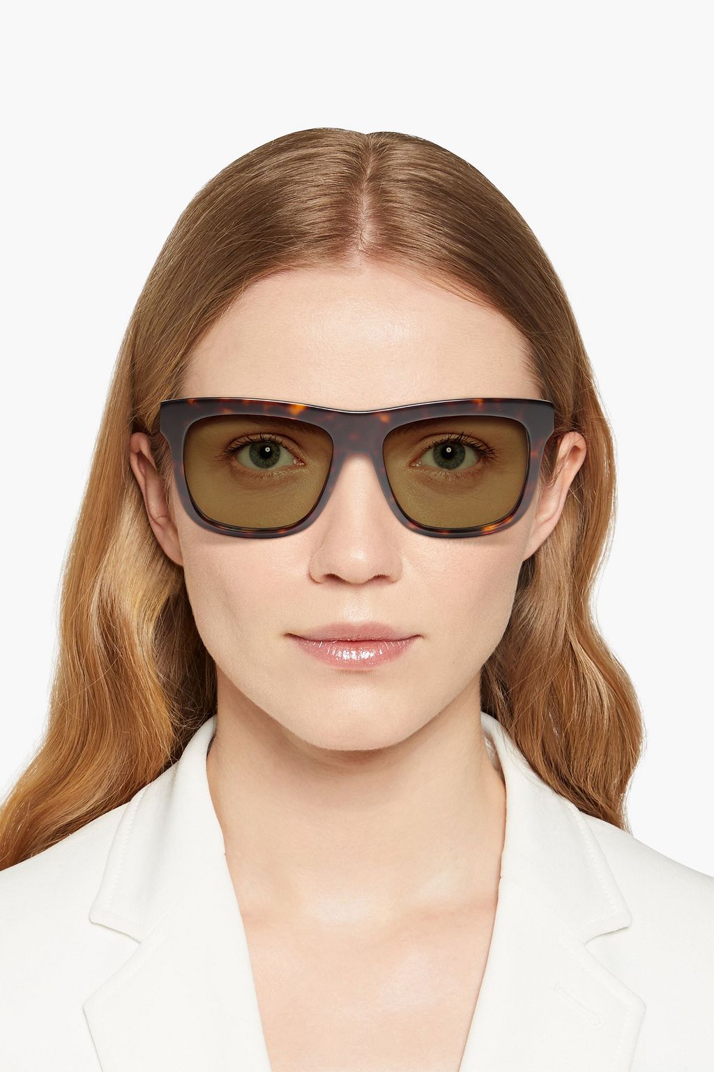 GUCCI D 프레임 토터스쉘 프린트 아세테이트 선글라스