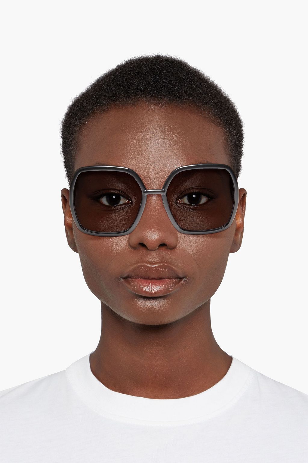GUCCI 스퀘어 프레임 아세테이트 선글라스
