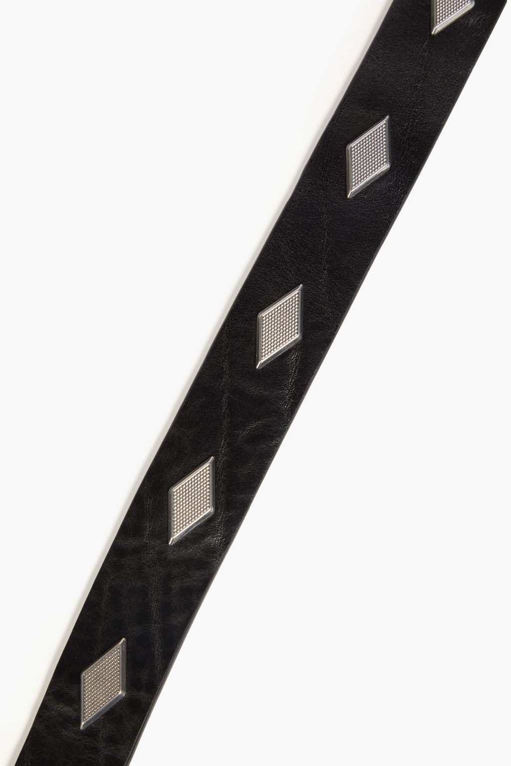 RAG & BONE Colin studded textured-leather belt