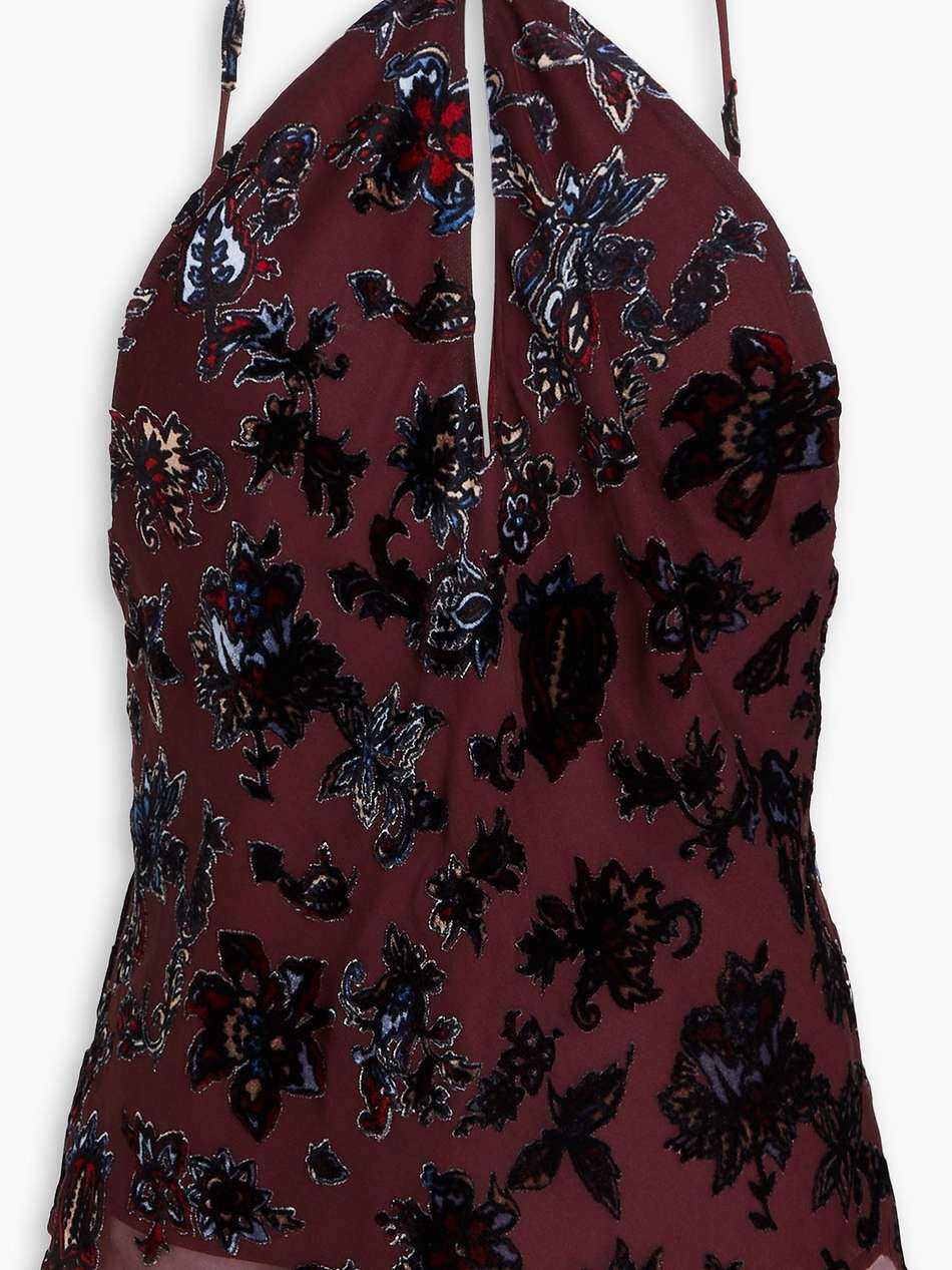 devoré-chiffon top