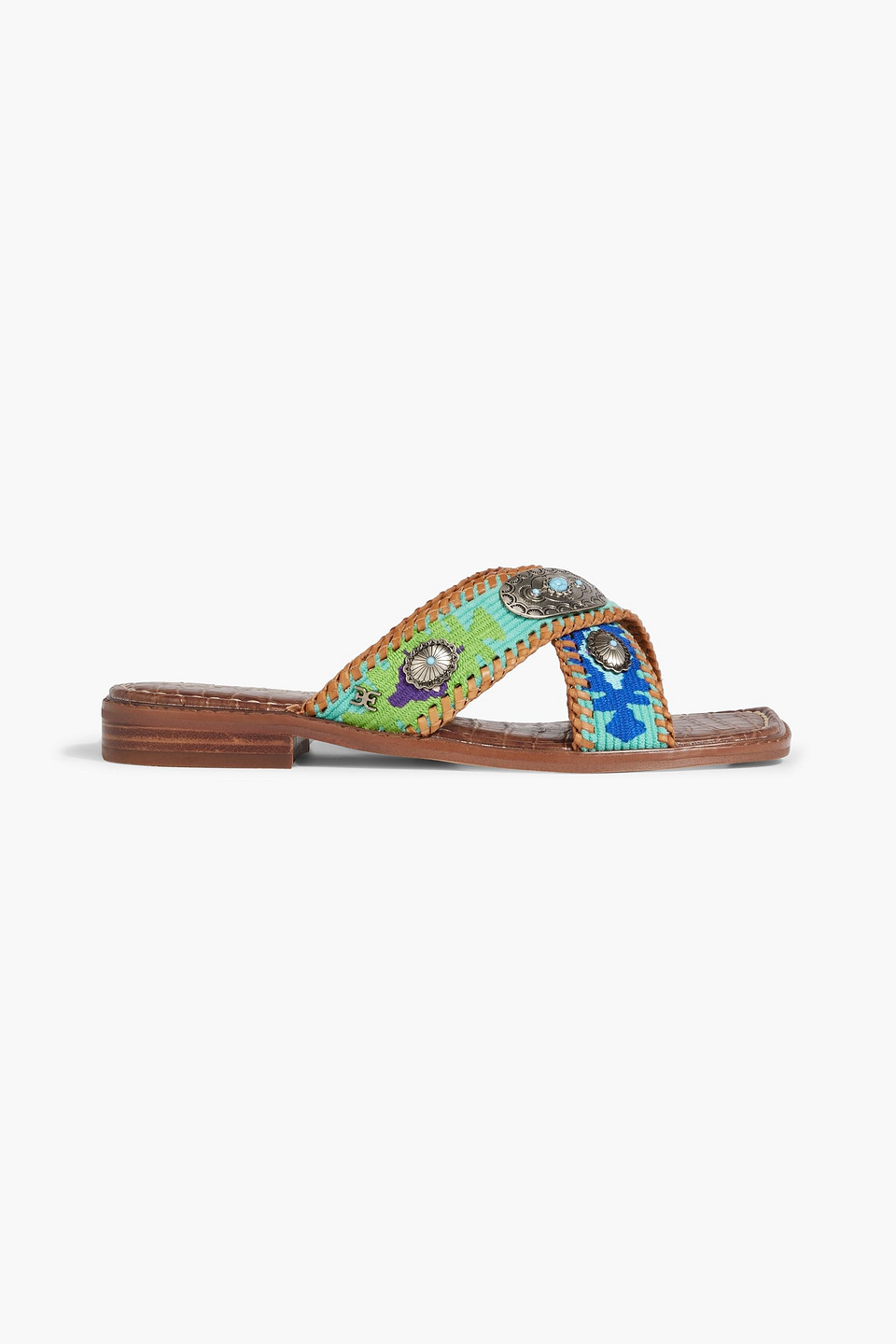 Sam Edelman Hagen Slide Sandal In Turquoise