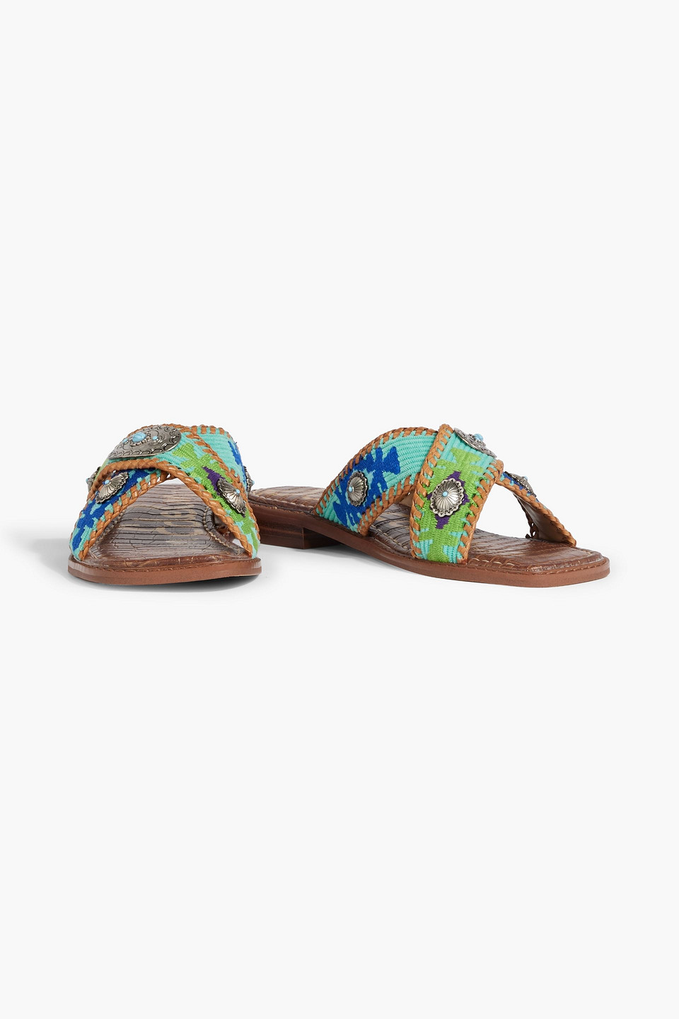 Sam Edelman Hagen Slide Sandal In Turquoise
