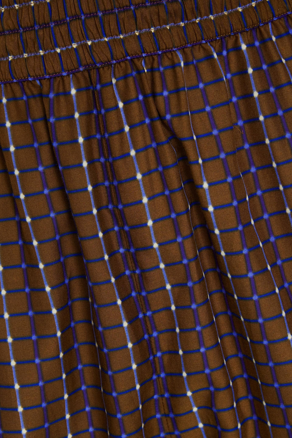 TORY BURCH PRINTED COTTON AND SILK-BLEND TAPERED PANTS