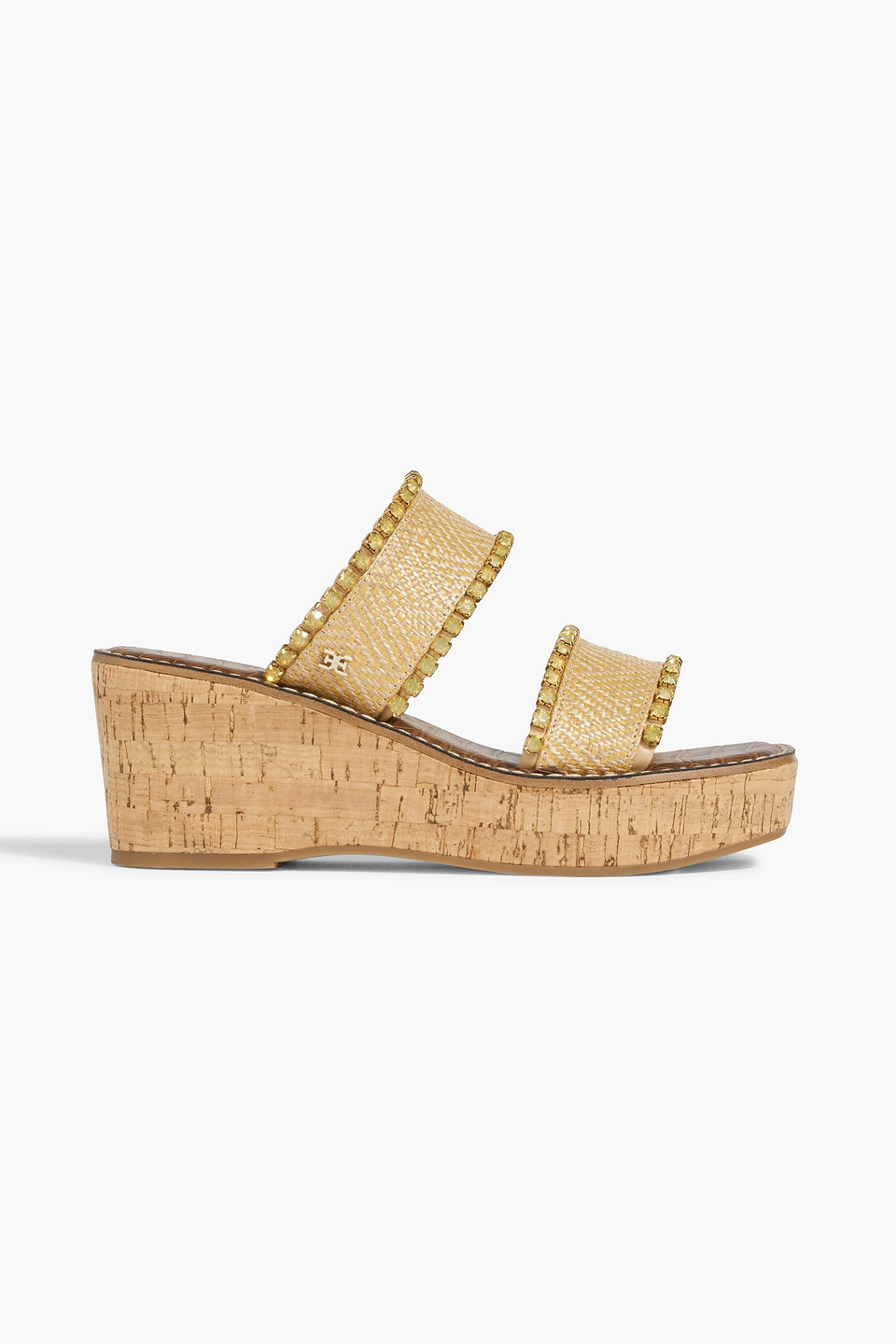 Sam Edelman Angelina Embellished Woven Wedge Sandals