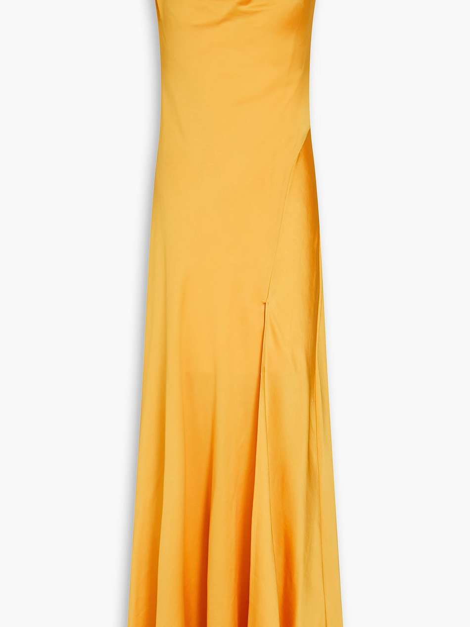 finley satin-crepe gown