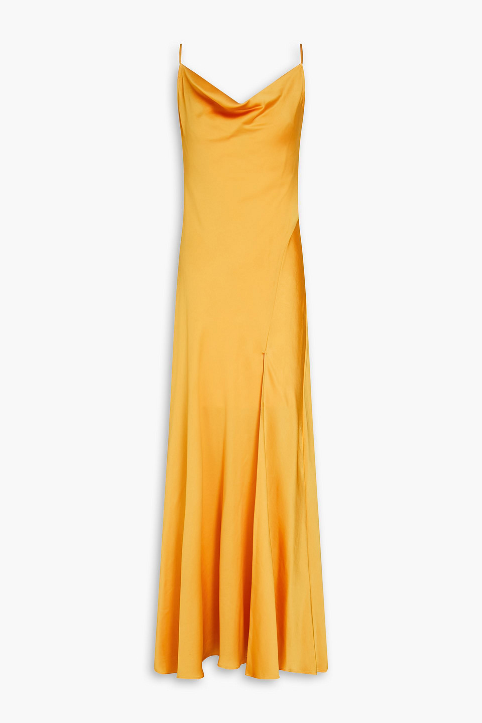 Simkhai Finley Satin-crepe Gown In Saffron