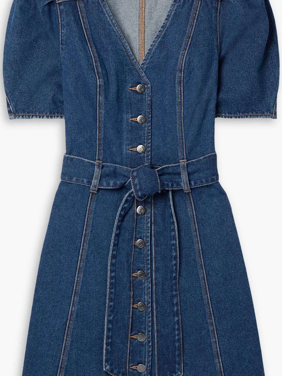 mauli denim mini dress