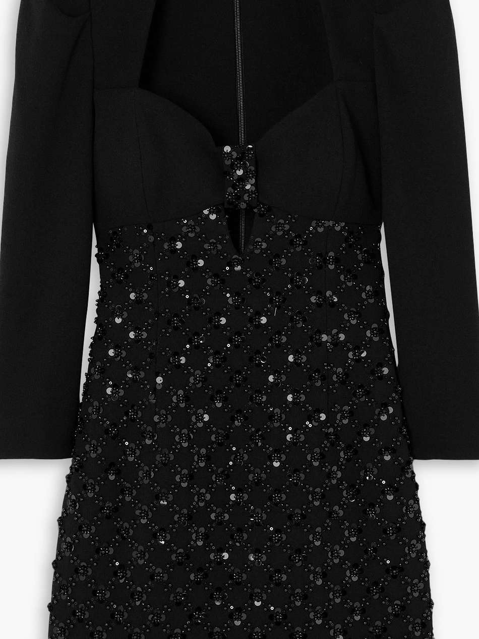 marie cutout embellished cady mini dress