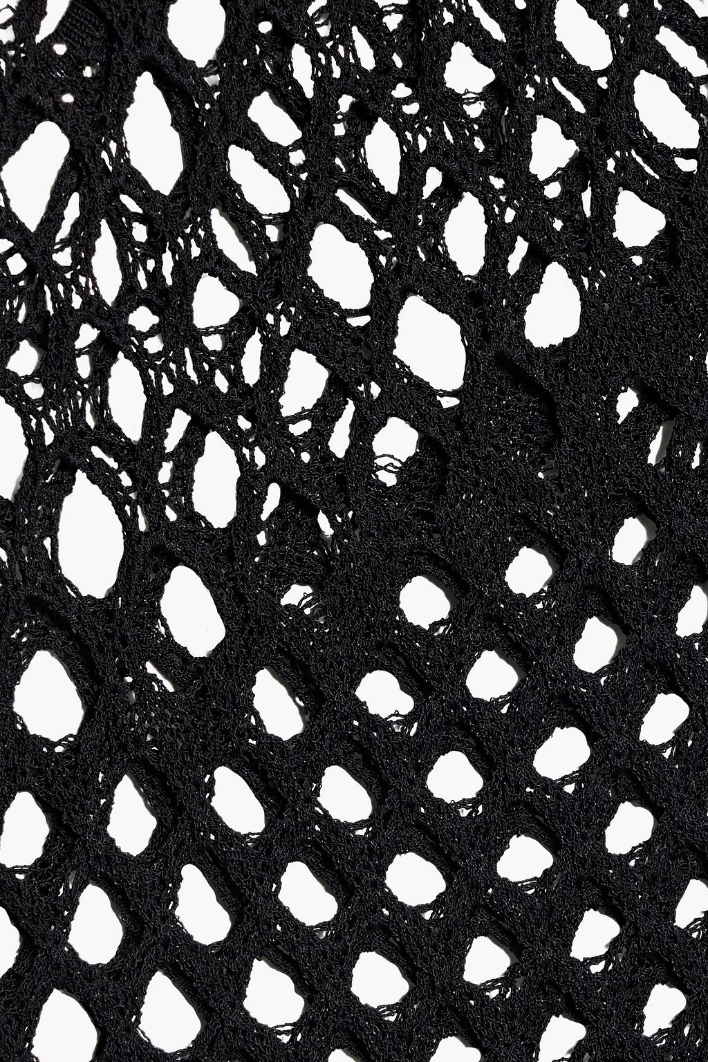 KHAITE Felice studded crochet midi dress