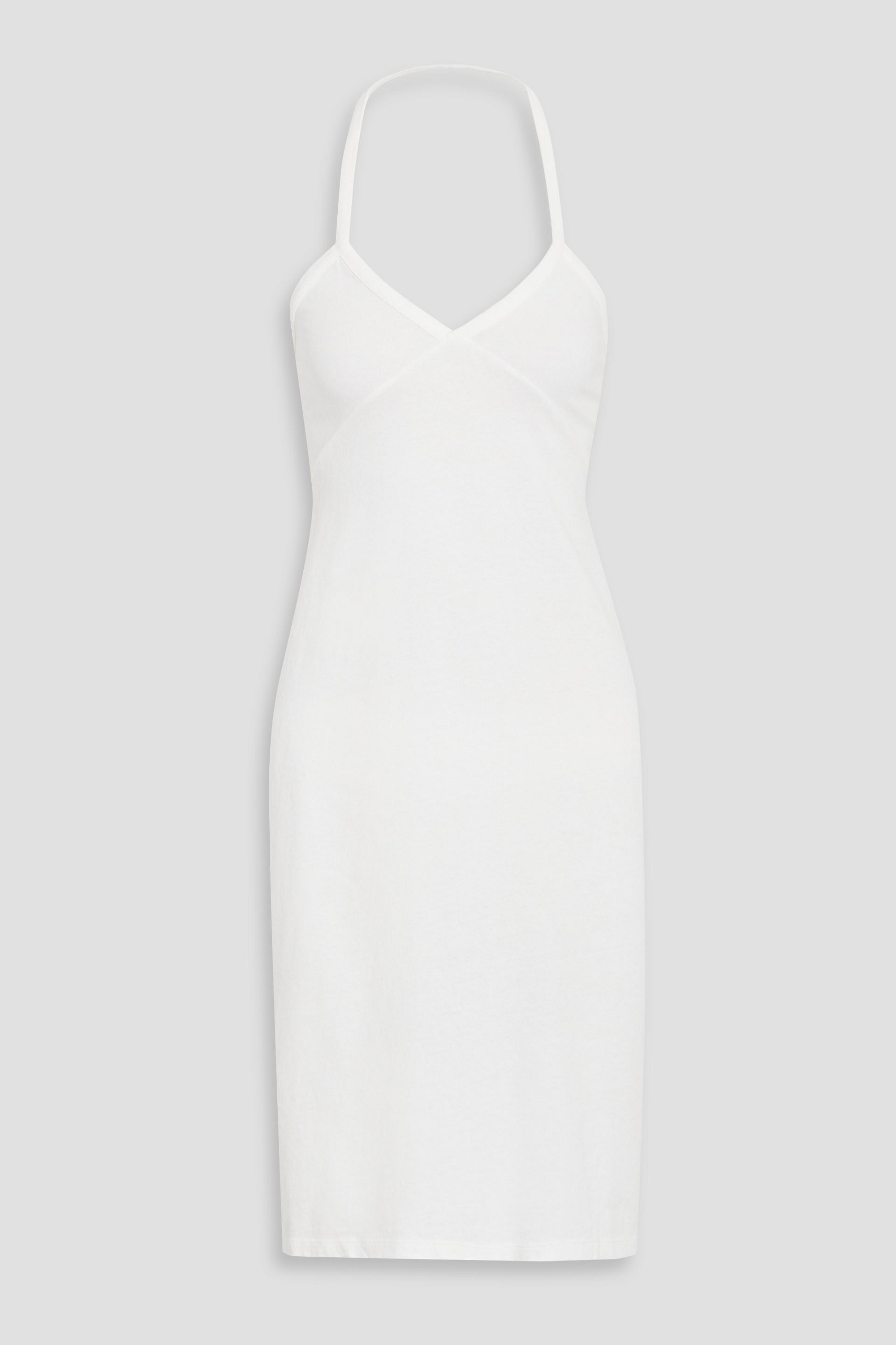 KHAITE Mischa cotton-jersey halterneck dress