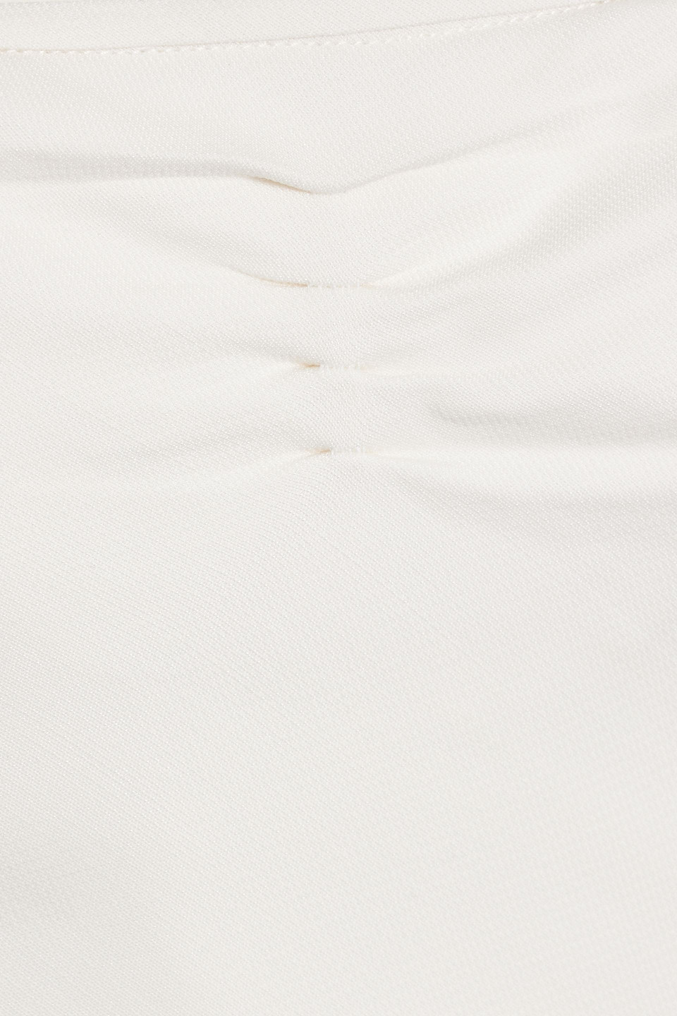 Khaite Blume Strapless Twill Midi Dress In White