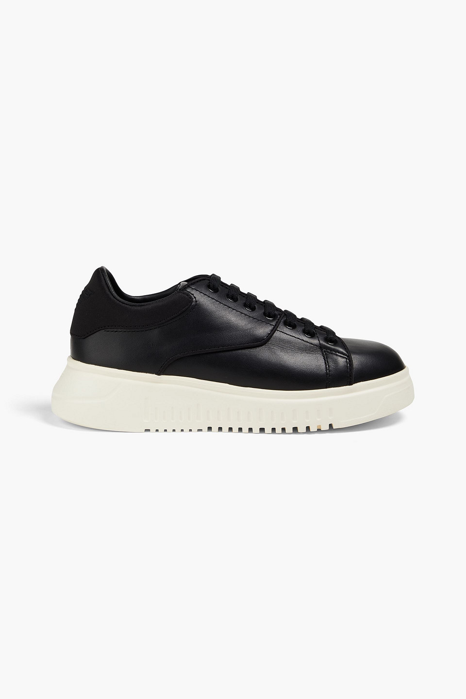 Emporio Armani - Leather sneakers - Black - EU 35