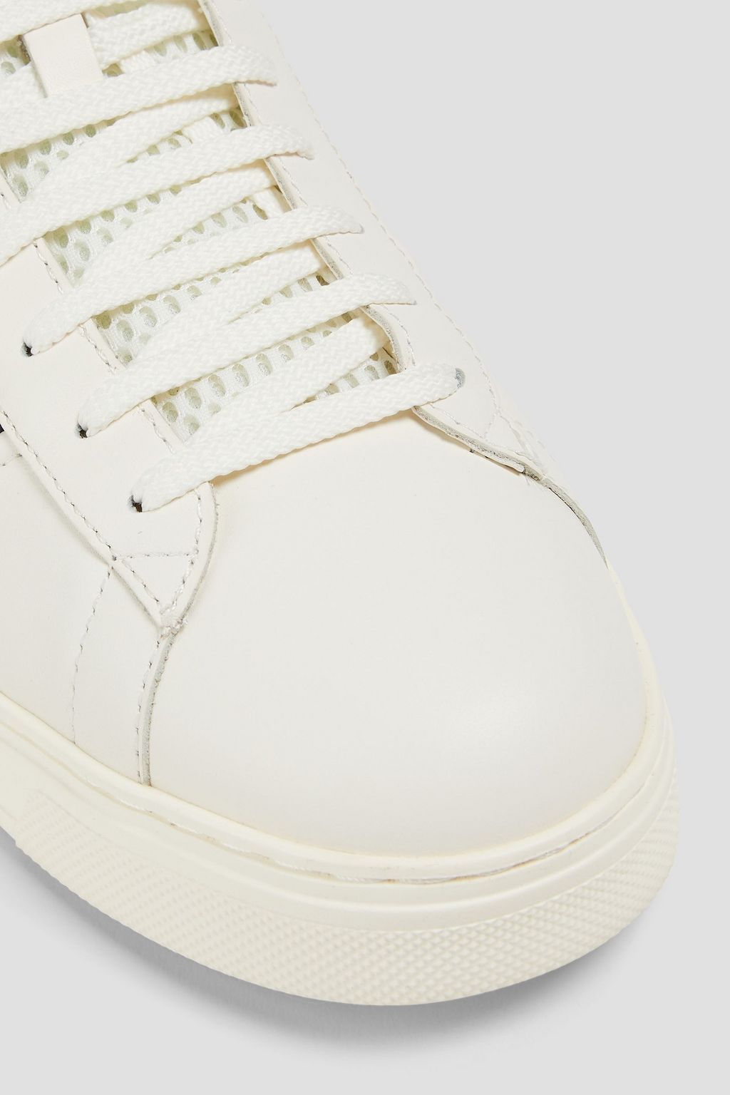 EMPORIO ARMANI Two-tone leather sneakers