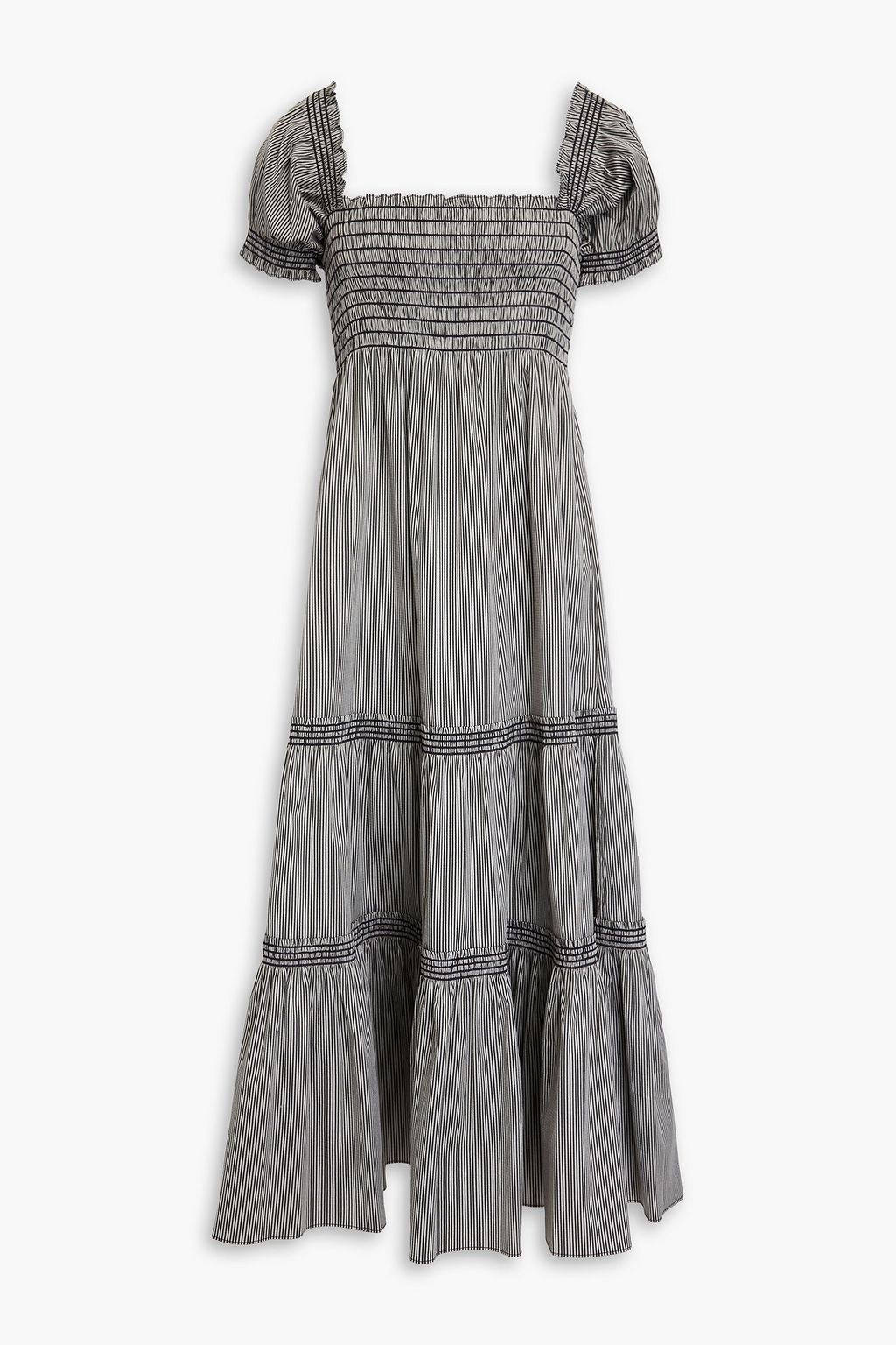 Tory burch striped tiered maxi on sale skirt