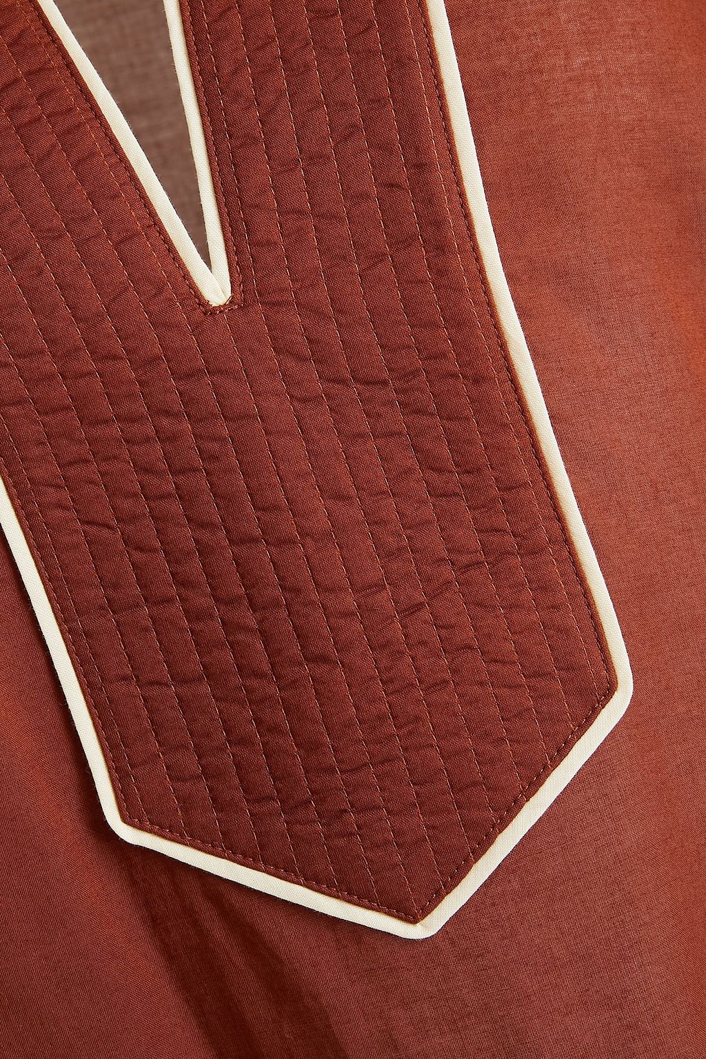 TORY BURCH 코튼 보일 카프탄