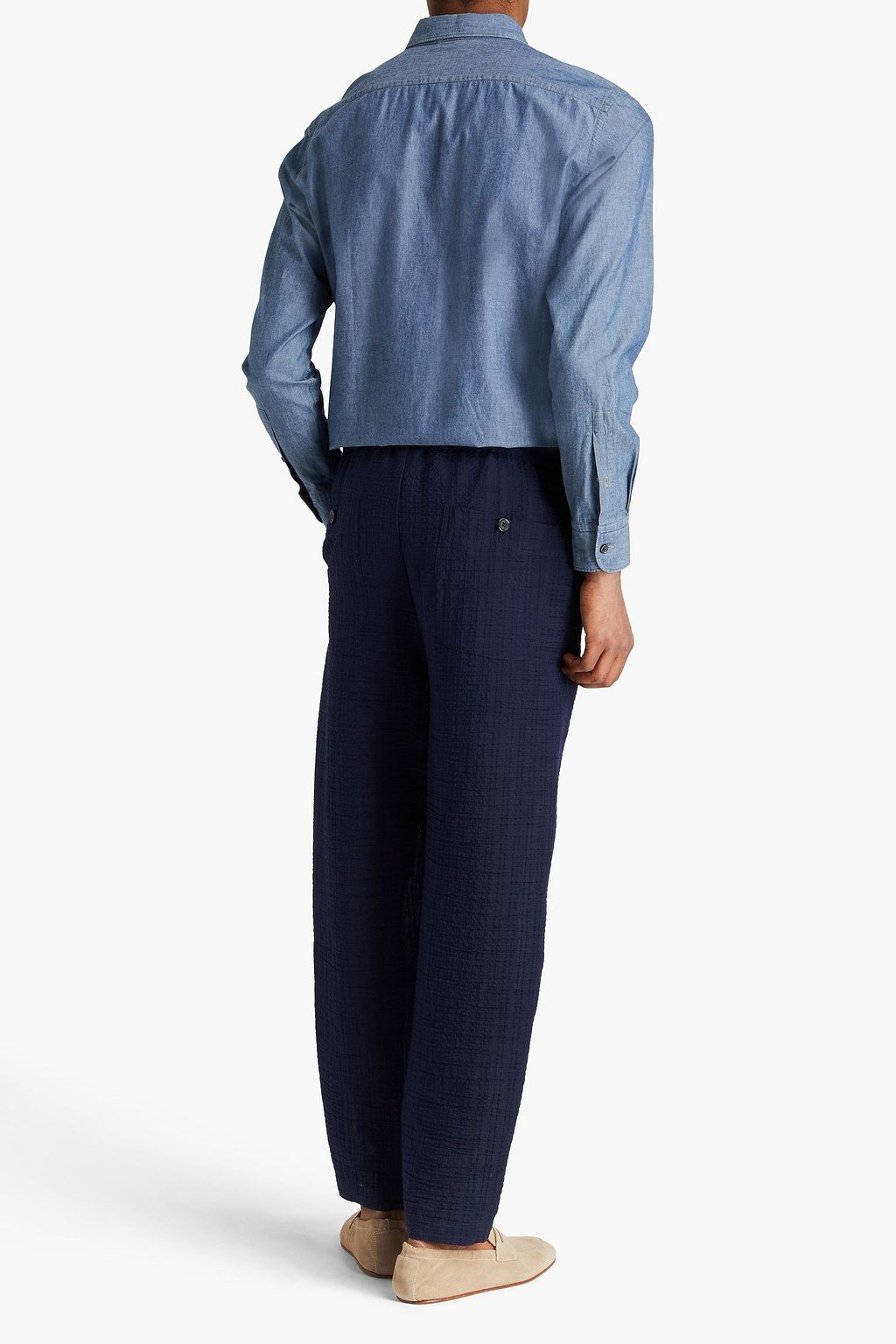 EMPORIO ARMANI Seersucker pants