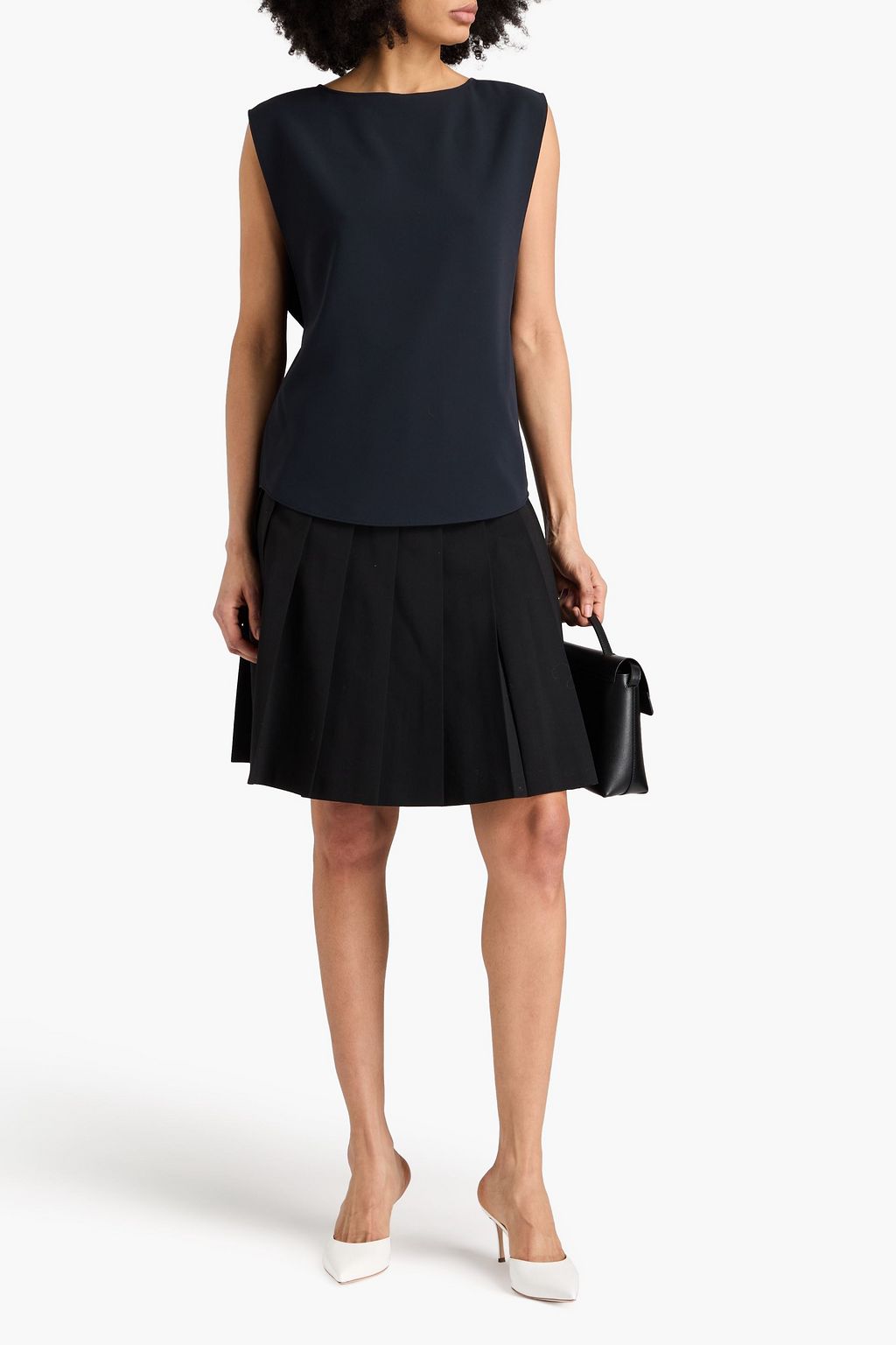 EMPORIO ARMANI Crepe top
